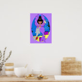 Poster Zuri sur la merfaerie violette et le dauphi (Cuisine)