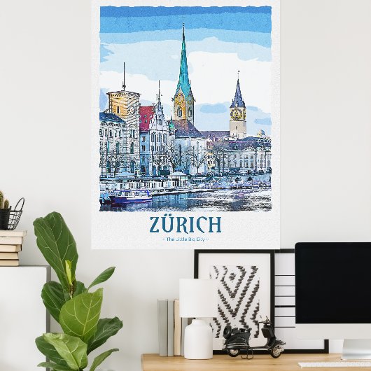 Poster Zurich (Bureau à domicile)