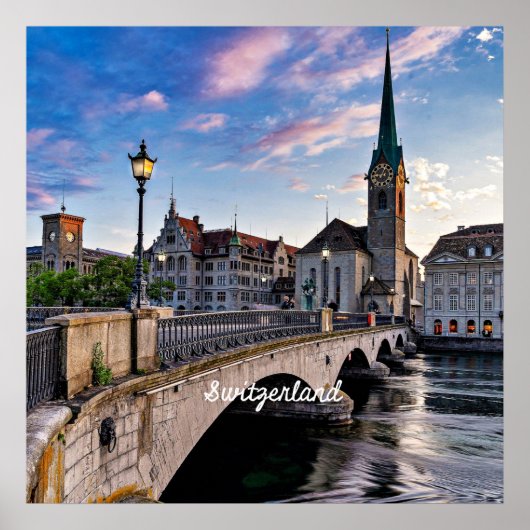 Poster Zurich, Suisse (Devant)