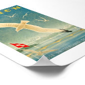 Poster Zurich, Suisse, Advert, Seagull, Vintage (Coin)