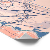 Poster Zurich - Suisse Breezy City Map (Coin)