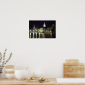 Poster Zurich, Suisse Limmat River - Imprimer (Cuisine)