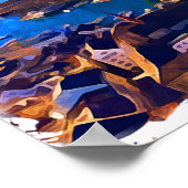 Poster Zurich Suisse Panorama Voir aquarelle (Coin)