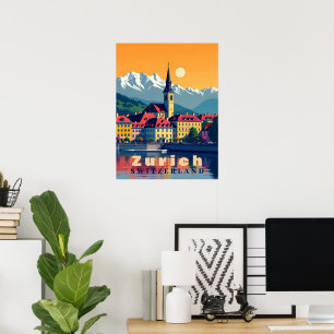 Poster Zurich Suisse Travel