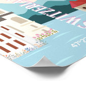 Poster Zurich Travel Art, Suisse Travel Art, Retro (Coin)