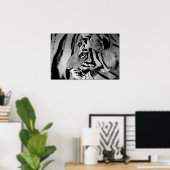 Poster zwart-wit (Thuiskantoor)