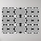 Poster zwart-wit, Abstract blok 3 (Voorkant)