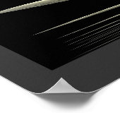 Poster zwart-wit stijlreflectie 2 (Hoek)