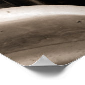 Poster zwart-wit vliegtuigmotor (Hoek)