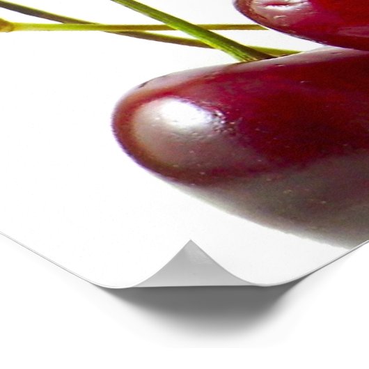 Poster zwarte kersen (Hoek)