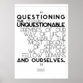 Poster Zygmunt Bauman - Remettre en question l'indiscutab (Devant)