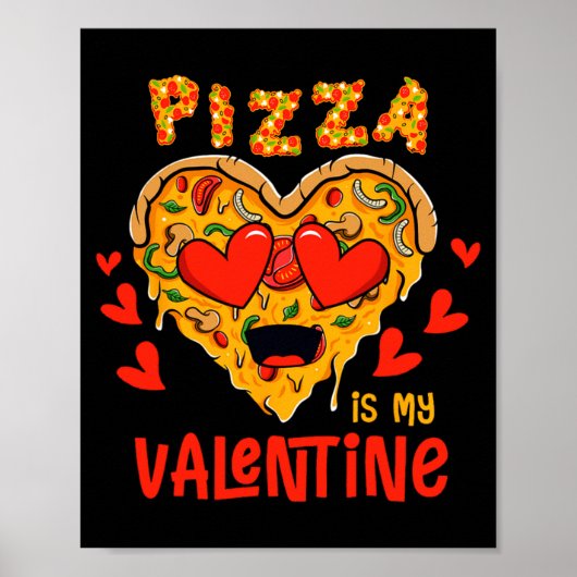 Poster Zza Is My Valentine Funny Valentines Day Boys Gi _ (Devant)