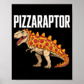Poster Zza T-rex Dino Fast Food Funny Zza Dinosaur (Devant)