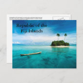 Posterd Fiji-eilanden Briefkaart (Voorkant / Achterkant)