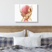 Posterior Uitzicht van urinaire blaas Canvas Afdruk (Insitu (Slaapkamer))