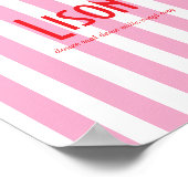 Posternaam Riviera rose Poster (Hoek)