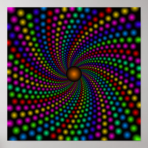 Posters à pointes arc-en-ciel
