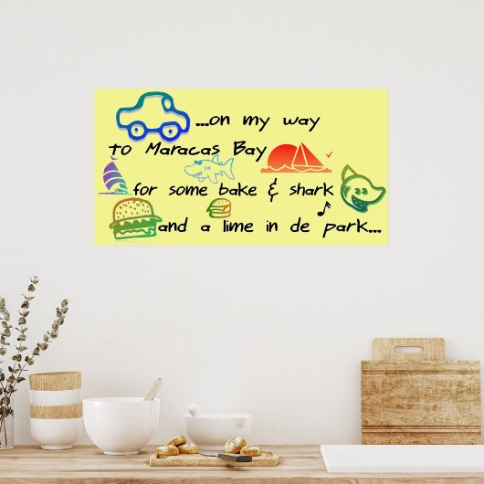 Posters, afbeeldingen, cartoons, van Trinidad en T Poster (Keuken)