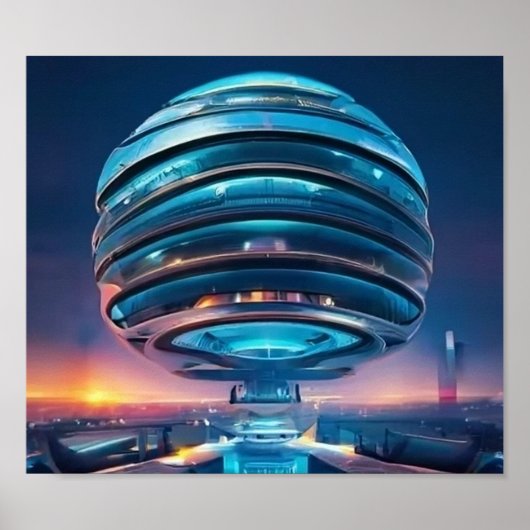 Posters Alien Spacship Wall Art & Décor (Devant)