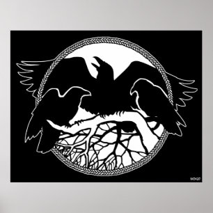 Posters Art Corbeau Faune autochtone Art Décor