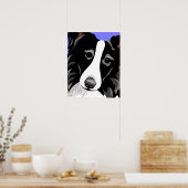 Posters Collie Bordure (Cuisine)