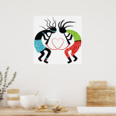 Posters d'amour Kokopelli (Cuisine)