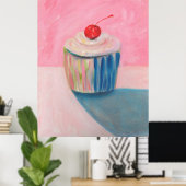 Posters d'art Cupcake - Cadeaux - Bright Kitchen C (Bureau à domicile)