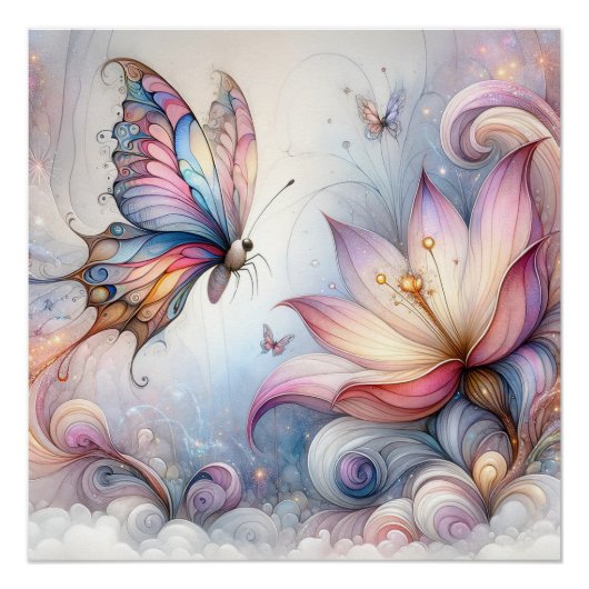 Posters d'art papillon Dorm Room Idées pour les fi (Devant)