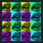 Posters d'art pop lèvres brillantes<br><div class="desc">Brillant et fort</div>