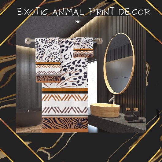 Posters de animaux exotiques Brown, rouille, noir