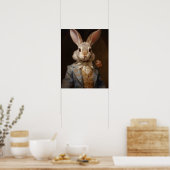 Posters de animaux habillés, Royal Rabbit (Cuisine)