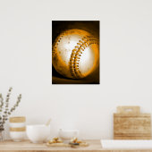 Posters de baseball peinture d'oeuvres d'art (Cuisine)
