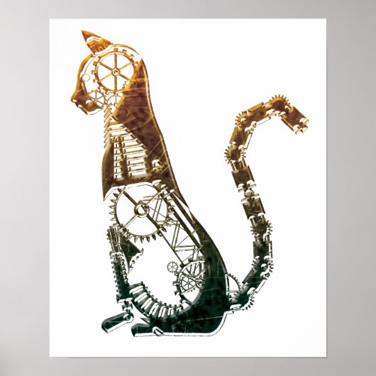 posters de chat Steampunk (Devant)