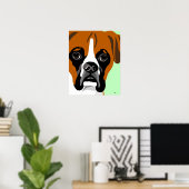 Posters de chiens de boxe (Bureau à domicile)