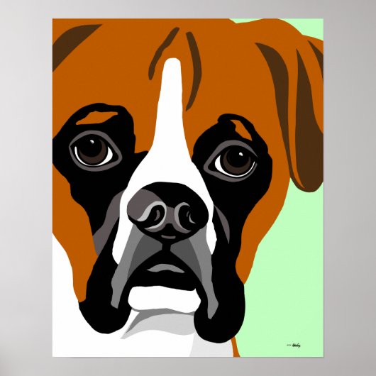 Posters de chiens de boxe (Devant)