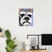 Posters de chiens Schnauzer miniatures (Bureau à domicile)