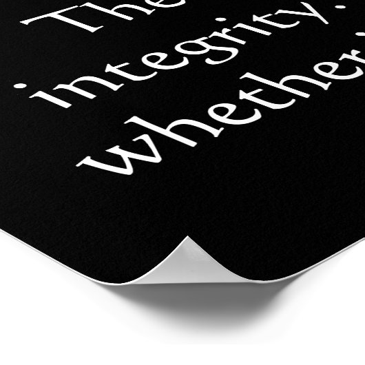 Posters de colibris INTEGRITY (Coin)