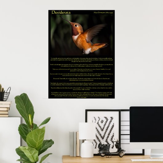 Posters de Desiderata Hummingbird 2 (Bureau à domicile)