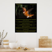 Posters de Desiderata Hummingbird 2 (Cuisine)
