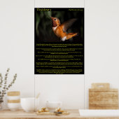Posters de Desiderata Hummingbird 2 (Cuisine)