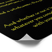 Posters de Desiderata Hummingbird 3 (Coin)