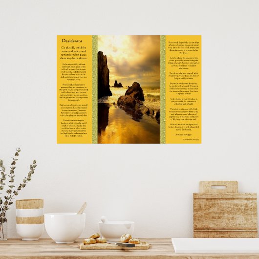 Posters de Desiderata Ocean Rock (Cuisine)