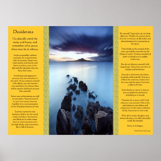 Posters de Desiderata Ocean Walkway (Devant)