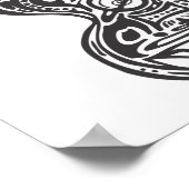 Posters de guitare à fleurs (Coin)