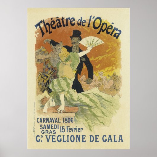 Posters de l'Opéra vintage - Théâtre de l'Opéra (Devant)