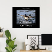 Posters de motivation de l'attitude du canard à tê (Bureau à domicile)