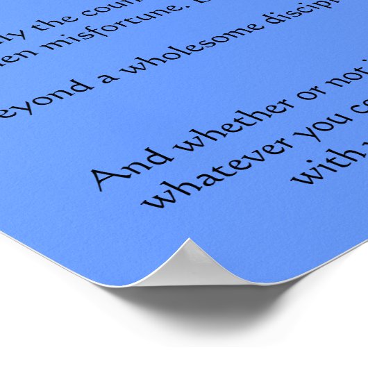 Posters de saut de requin Desiderata (Coin)