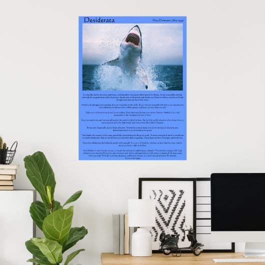 Posters de saut de requin Desiderata (Bureau à domicile)