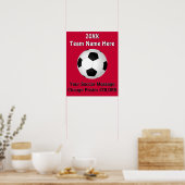 Posters de SOCCER personnalisés avec VOTRE TEXTE,  (Cuisine)