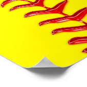 Posters de softball personnalisables Votre texte e (Coin)